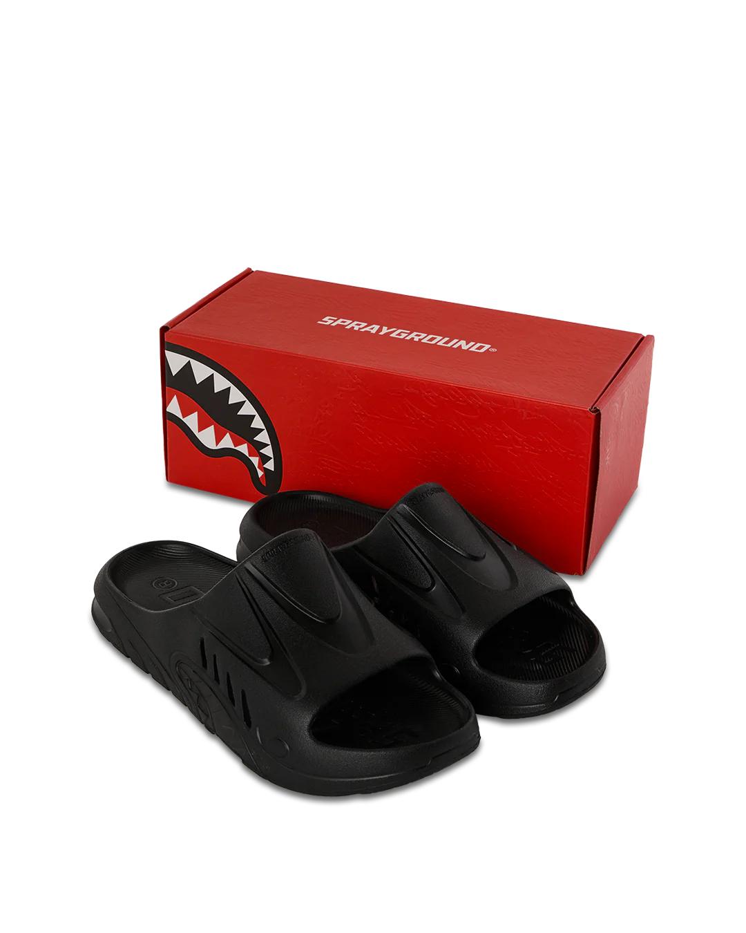 SHARK SLIDE (BLK) | Sprayground Essential
