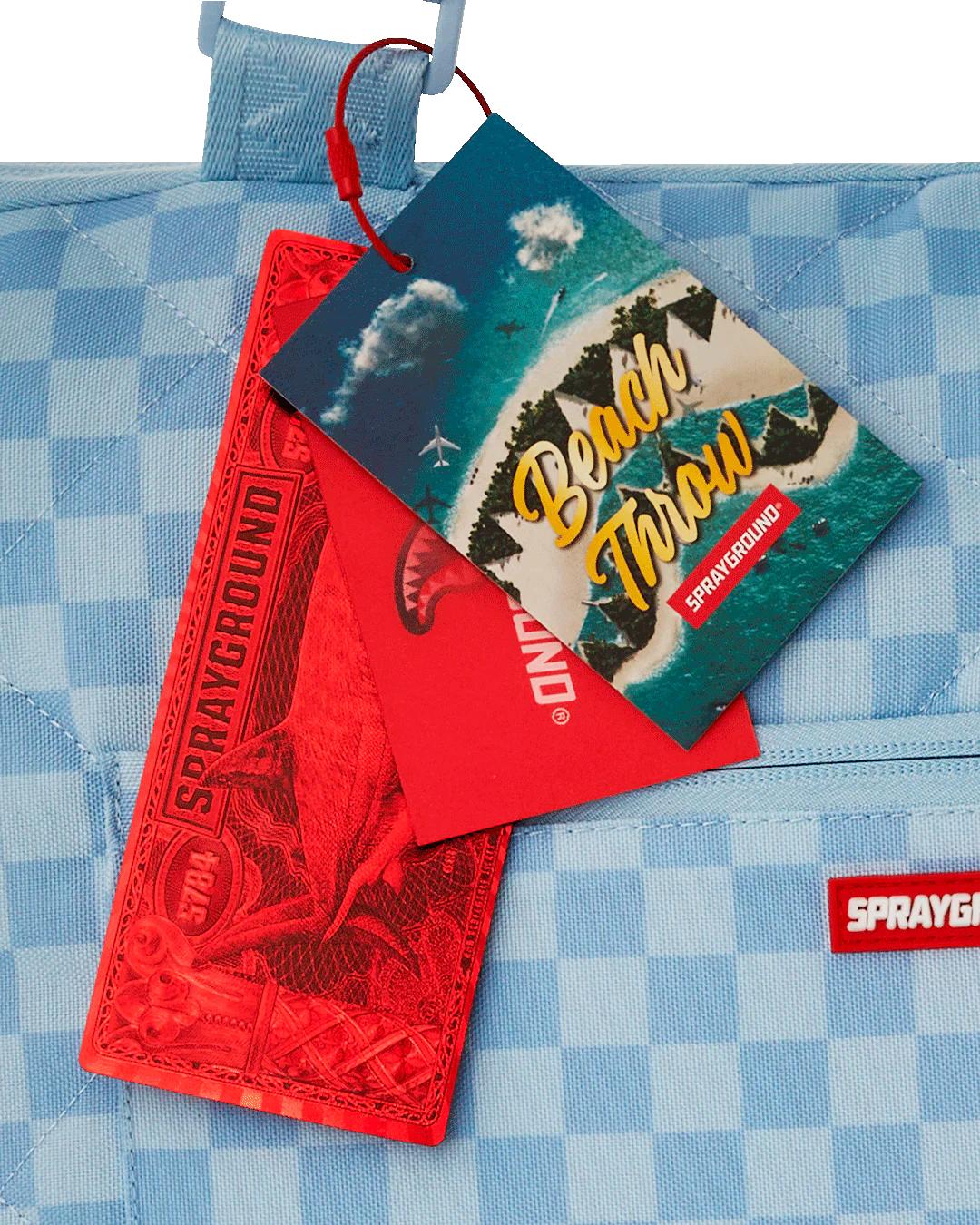 SHARK ISLAND PACKABLE BEACH MAT BLANKET WATER RESISTANT CONVERTIBLE TO | Sprayground Trending