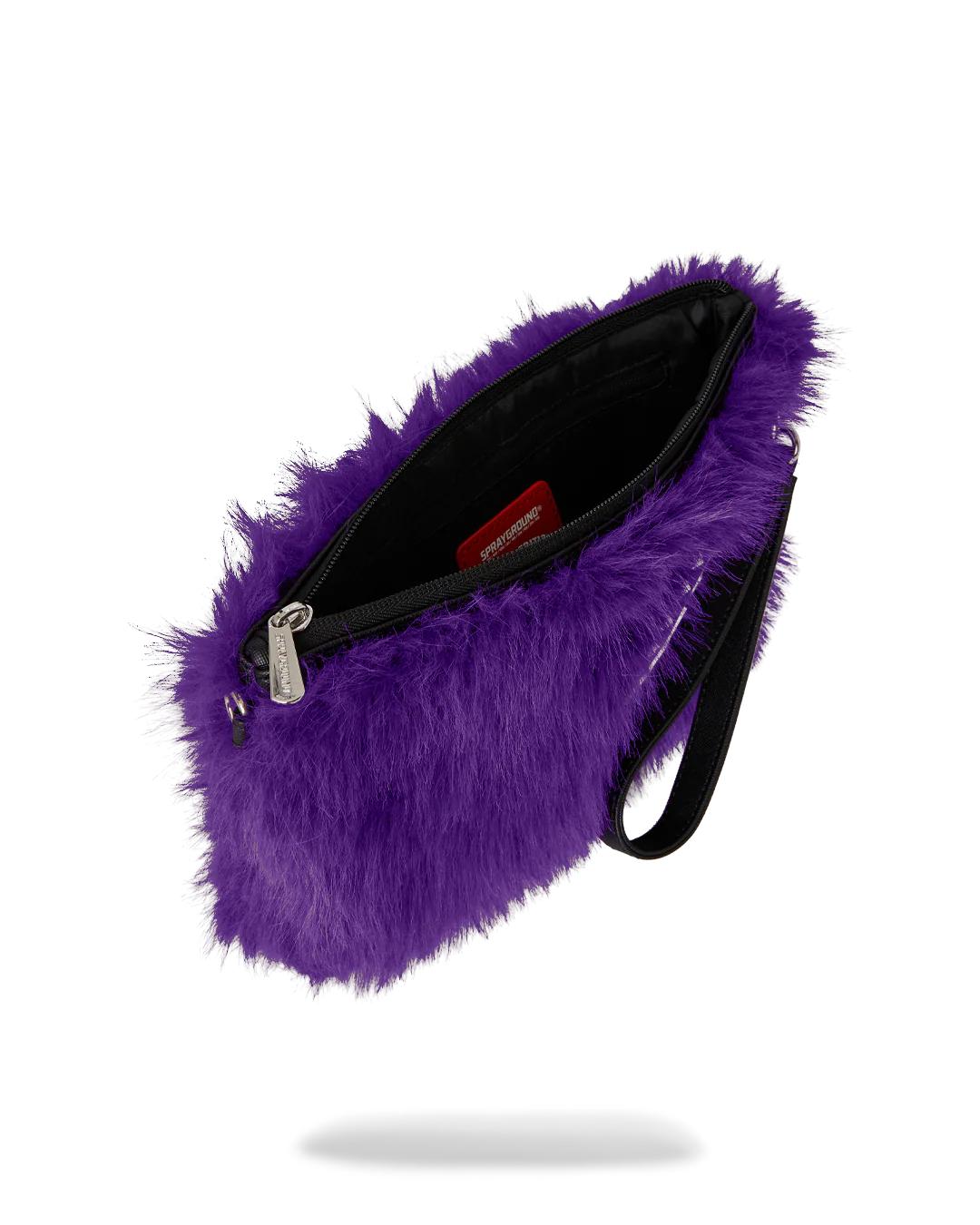 FURZILLA SHARK (PURP) CROSSOVER CLUTCH | Sprayground Classic
