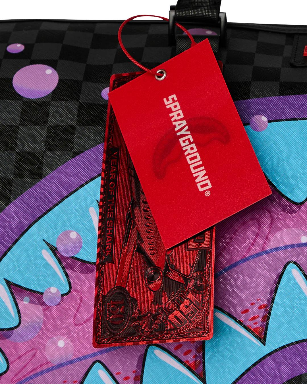 PURPLE SLIME SHARK DUFFLE | Sprayground New