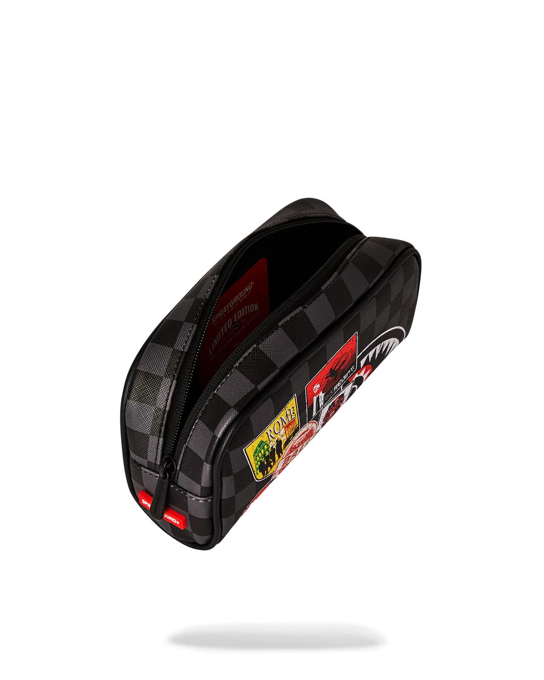 GLOBAL MOGUL UNLIMITED MILES PENCIL POUCH | Sprayground Quality
