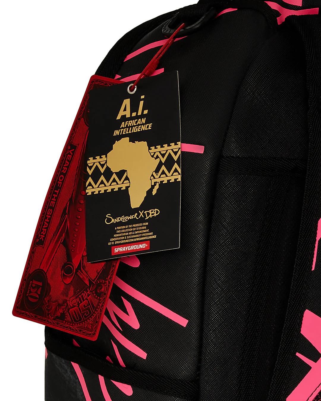 A.I. AFRICAN INTELLIGENCE PRIDE AND POWER BACKPACK - SANDFLOWER COLLAB | Sprayground Everyday