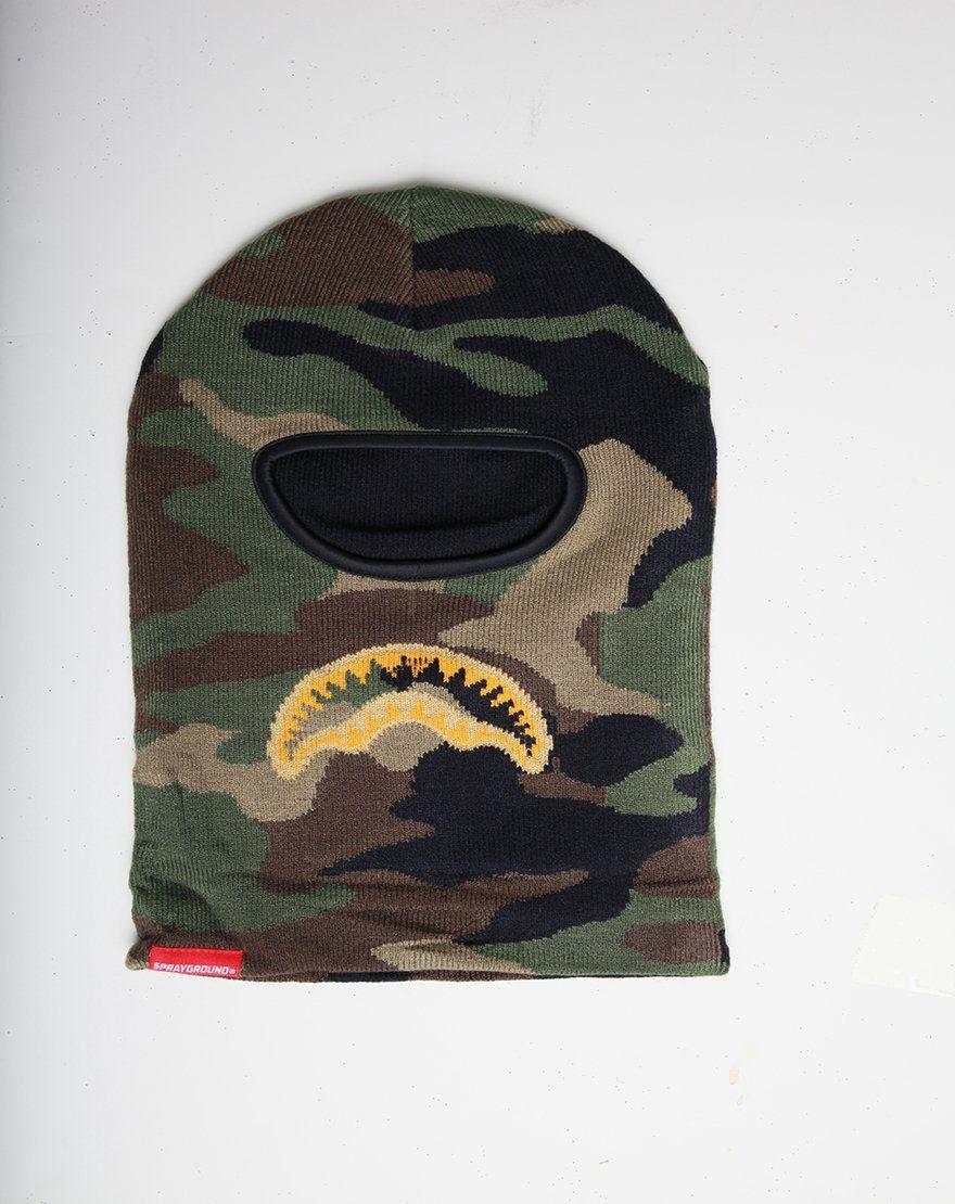 GOLD KNIT SHARK MOUTH SKI MASK | Sprayground Value