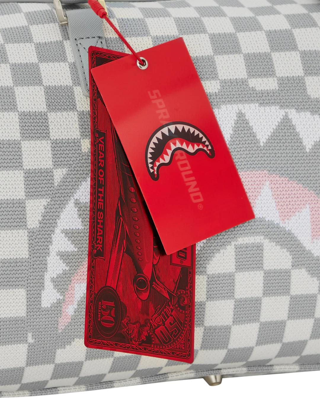 KNIT SHARKS IN PARIS IN CREAM MINI DUFFLE | Sprayground Classic