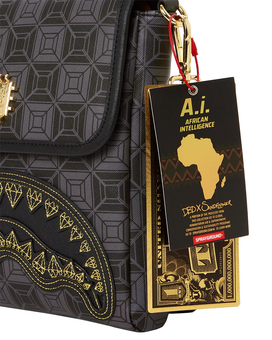 OBSIDIAN STUNNER A.i.6 SANDFLOWER COLLAB LARGE SLING | Sprayground Quality