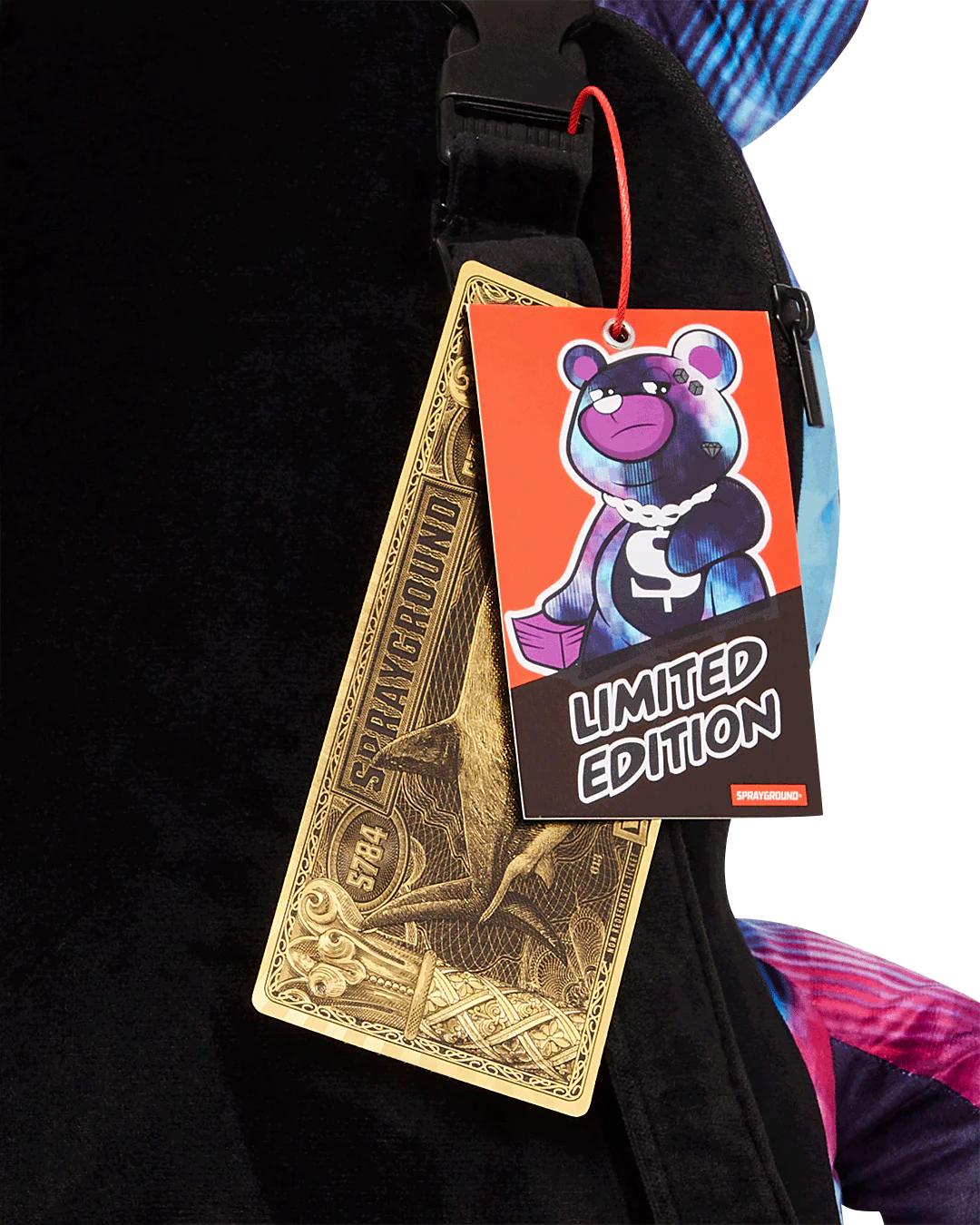 SHARKCLUB ELECTRONICA MONEYBEAR TEDDYBEAR BACKPACK | Sprayground Quality