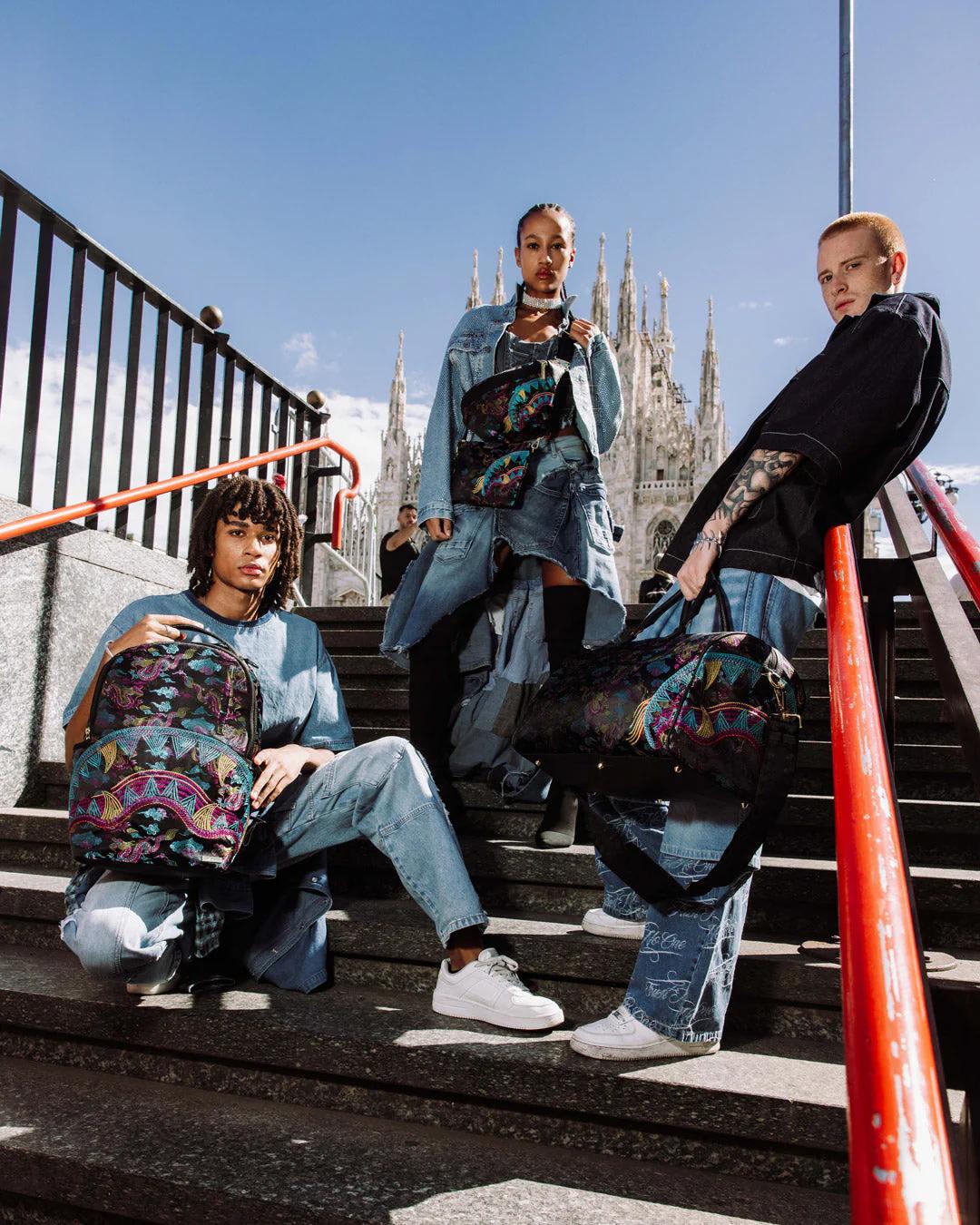 EMBROIDERED DRAGONS SAVVY CROSSBODY | Sprayground Featured