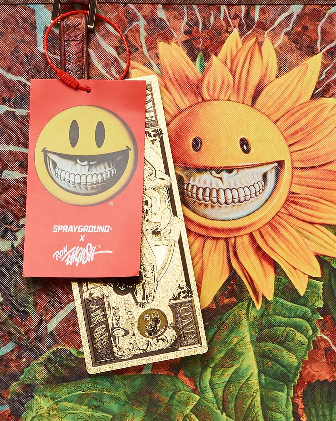 SUNFLOWER GRIN RON ENGLISH COLLAB TOTE | Sprayground Classic