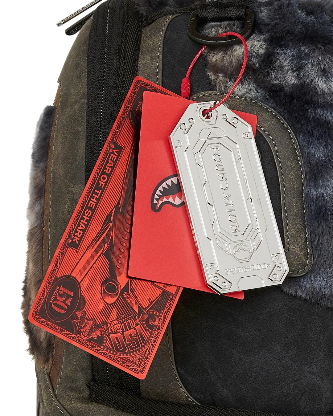 FOUNDATION DAYS FUR COAT SHARK BACKPACK | Sprayground Classic