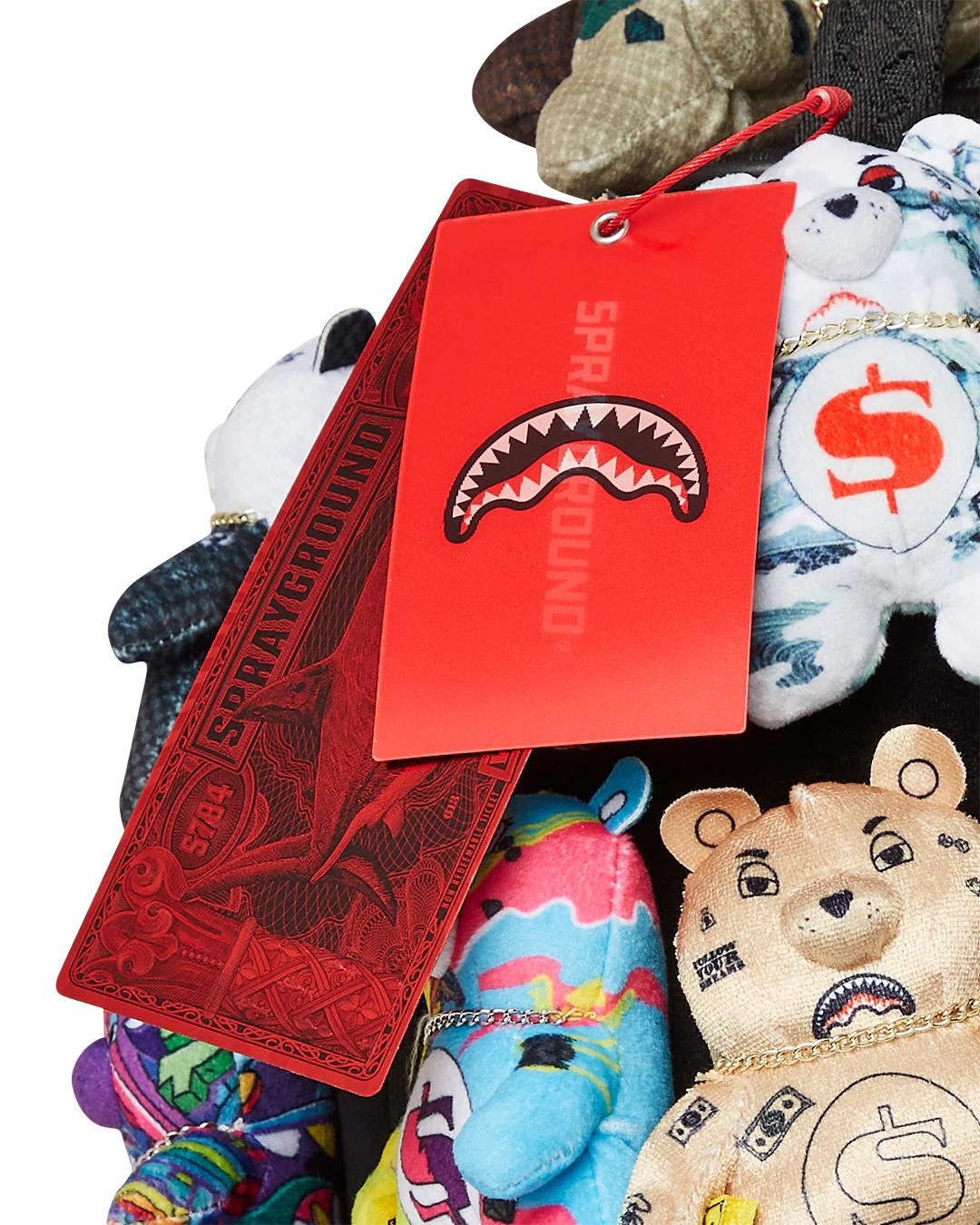 PACK OF BEARS REAL PLUSH BEARS RUNWAY PIECE BACKPACK - SUPER EXCLUSIVE | Sprayground Classic