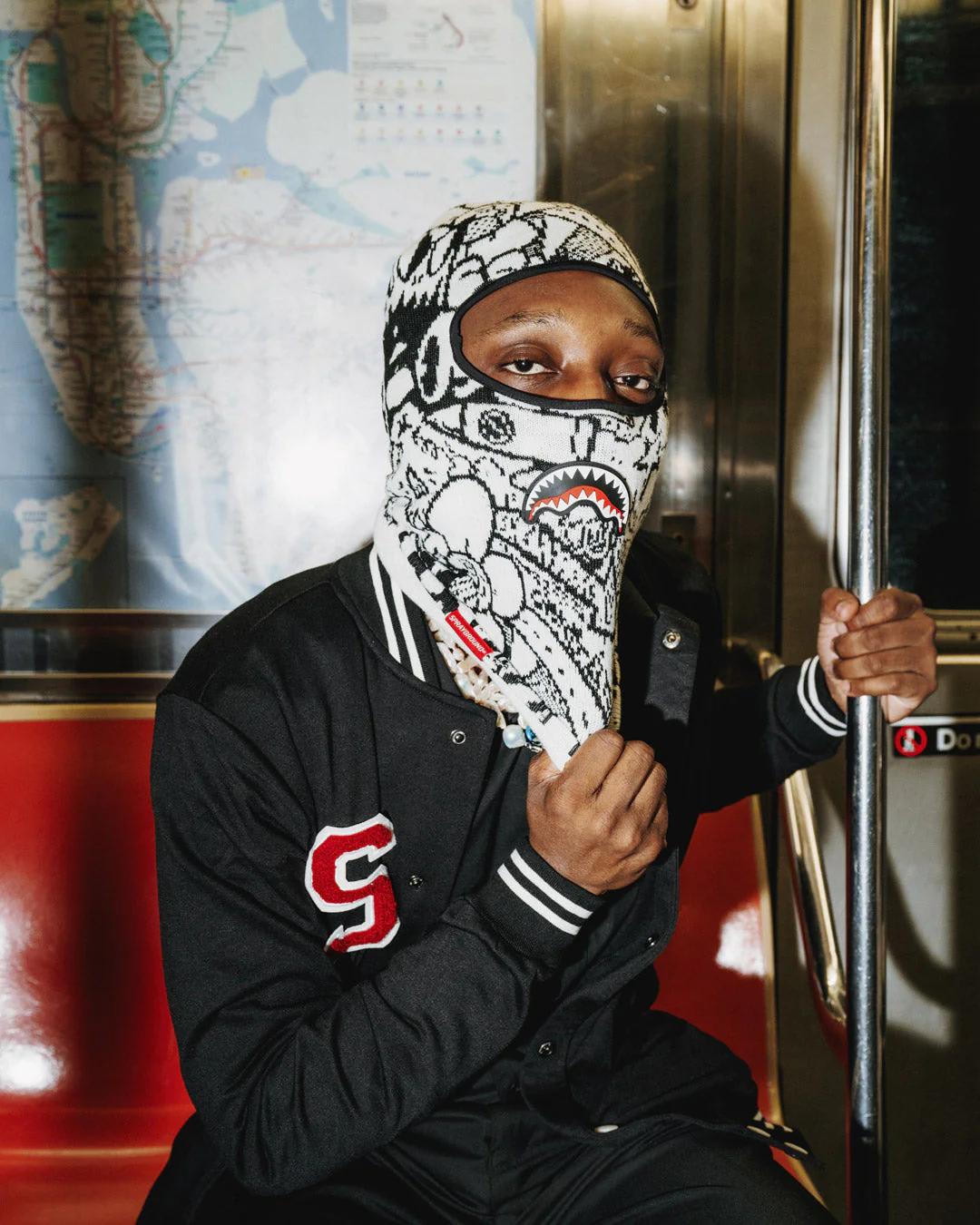 DOODLE SHARK SKI MASK | Sprayground Value