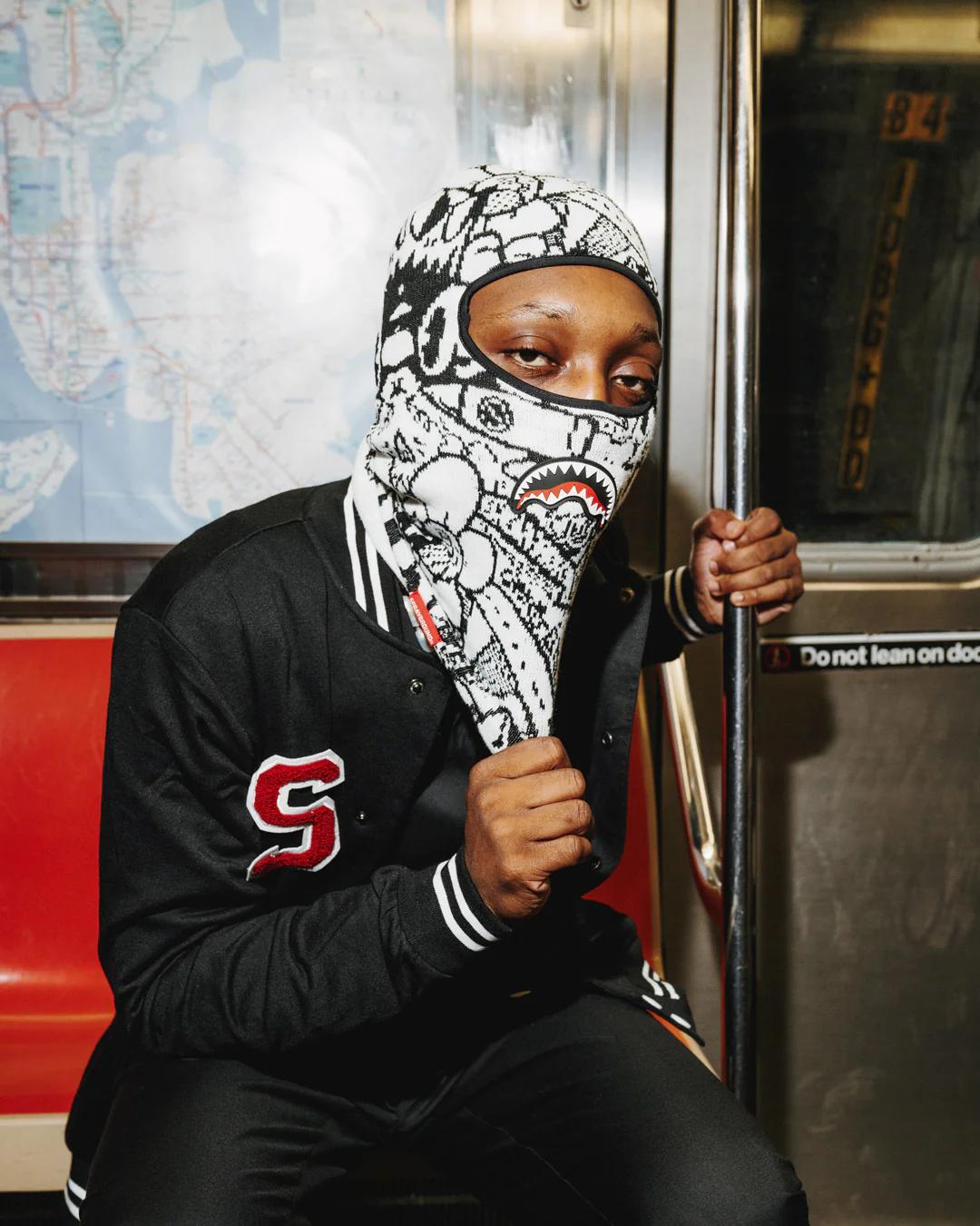 DOODLE SHARK SKI MASK | Sprayground Value