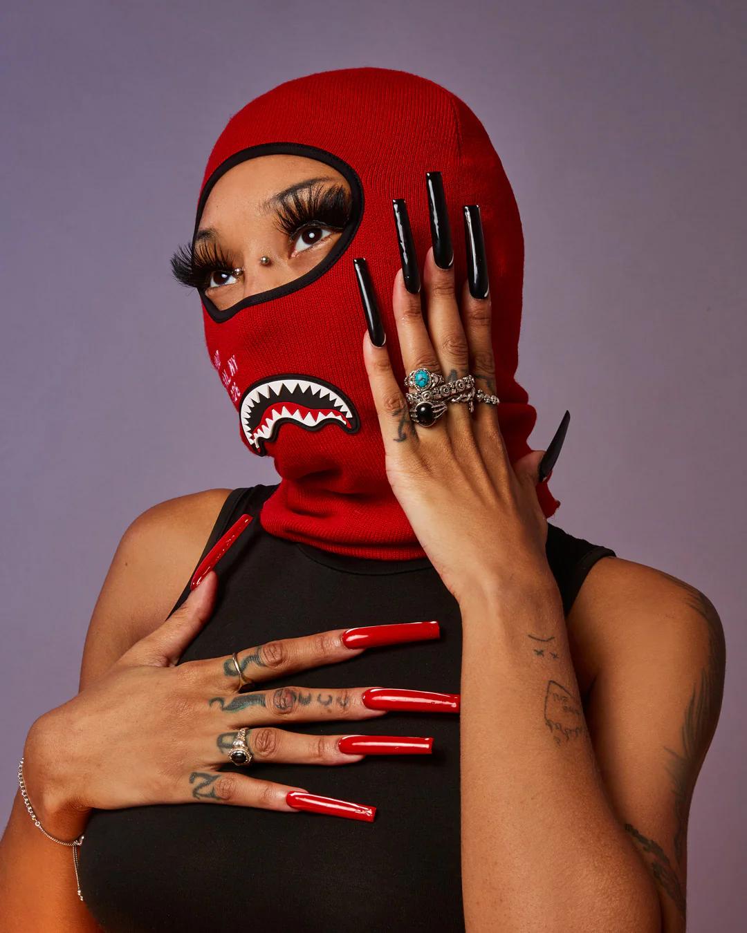 SHARK CENTRAL SKI MASK (RED) | Sprayground Classic