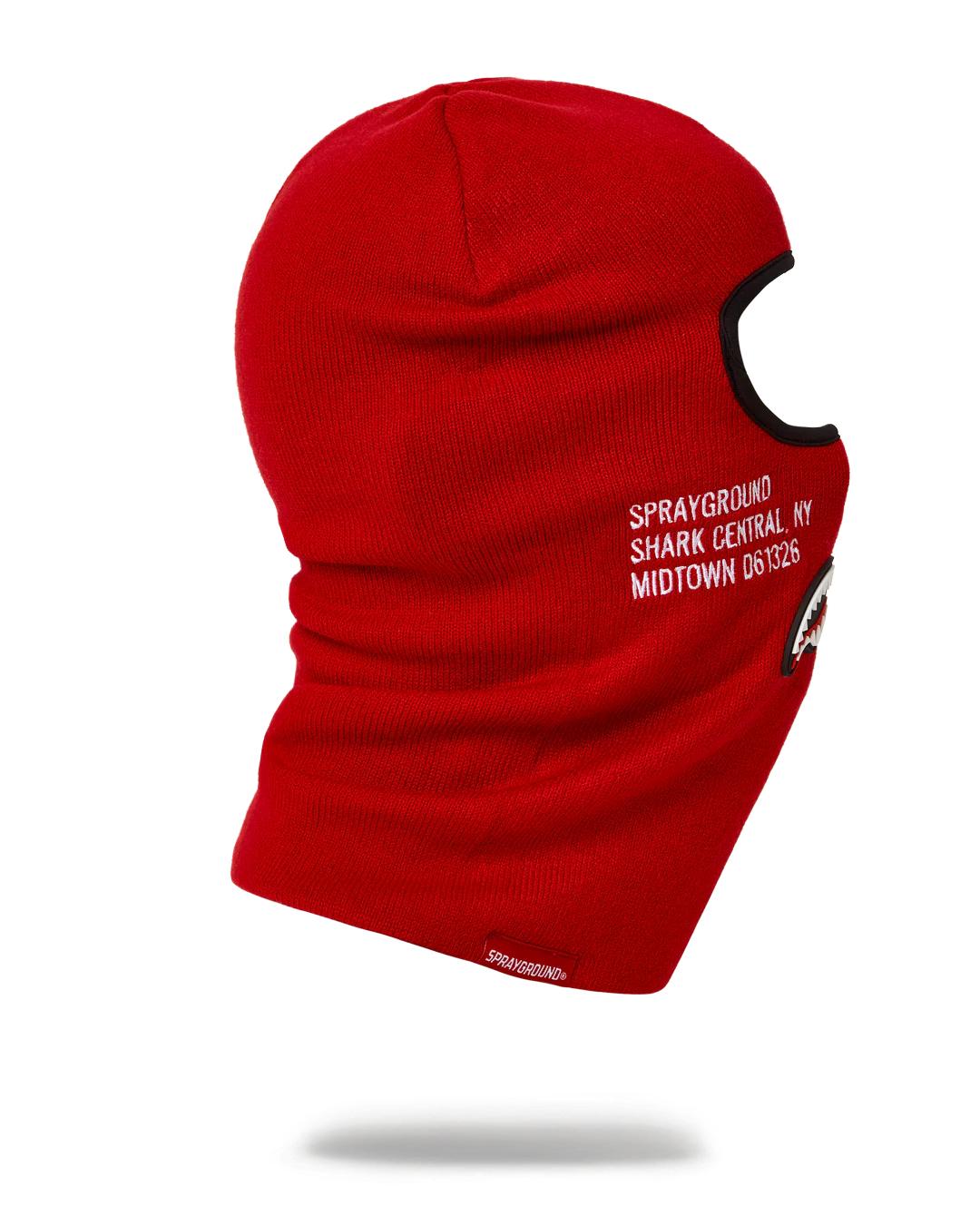 SHARK CENTRAL SKI MASK (RED) | Sprayground Classic