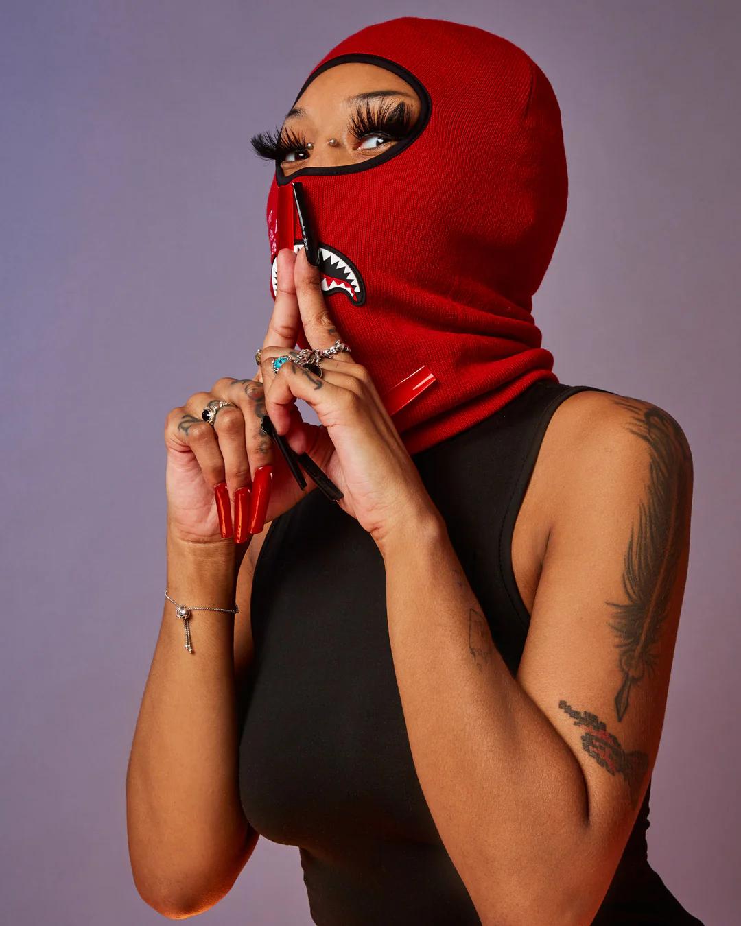 SHARK CENTRAL SKI MASK (RED) | Sprayground Classic