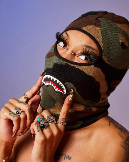 CAMO SHARK SKI MASK | Sprayground Everyday