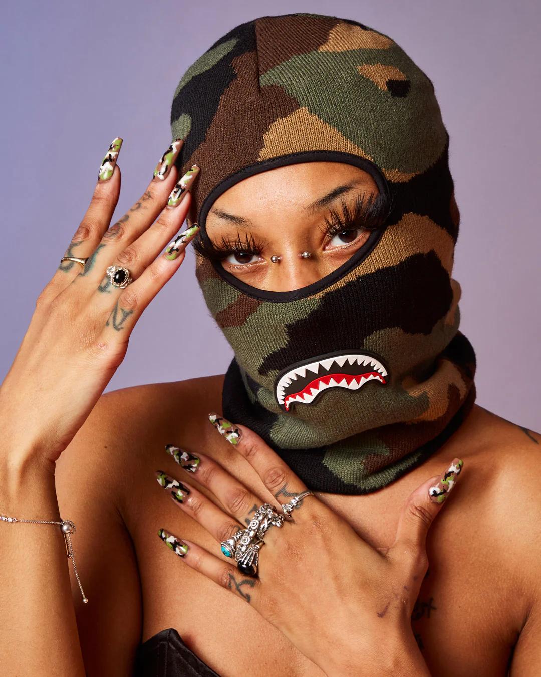 CAMO SHARK SKI MASK | Sprayground Everyday