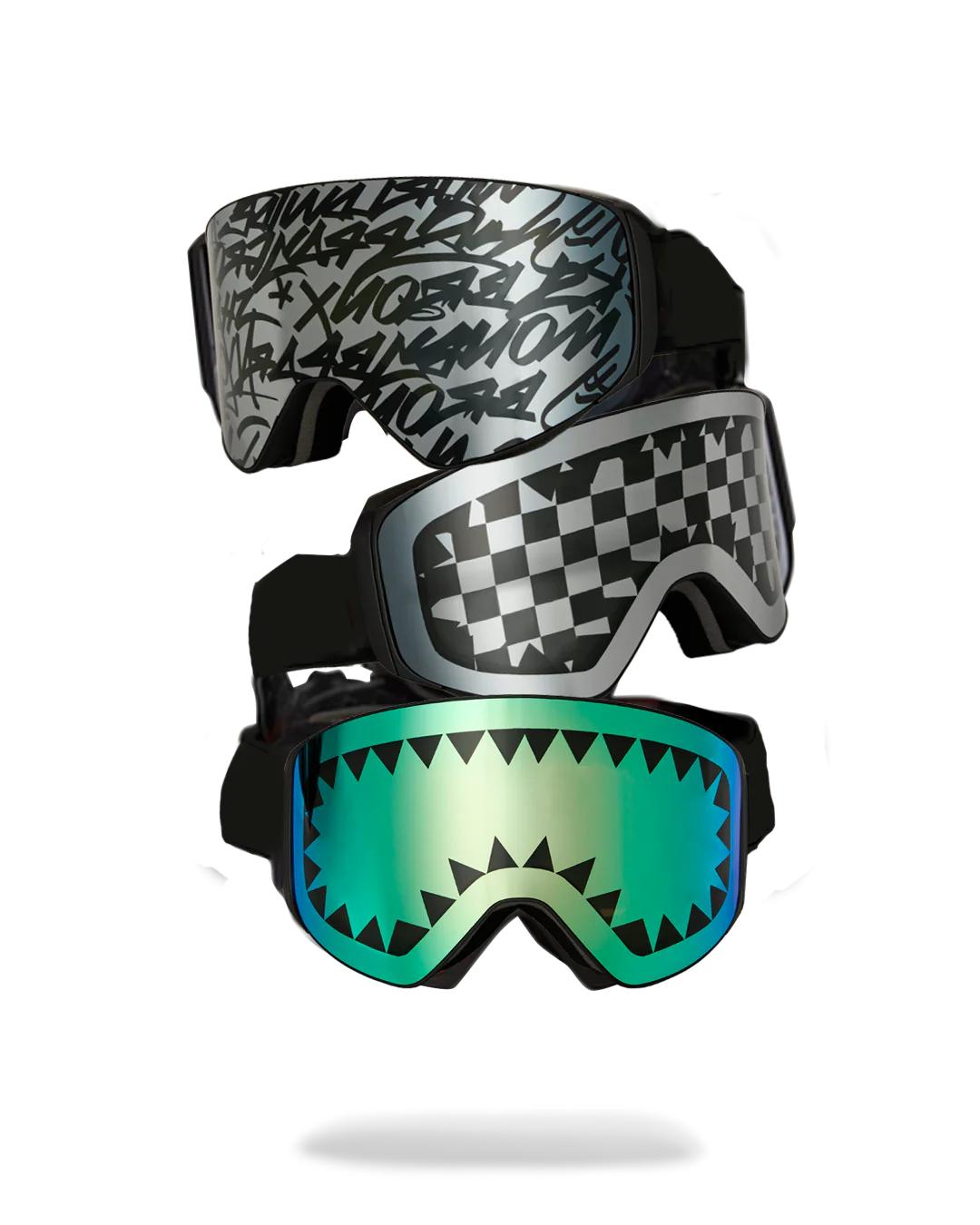 THE STREET MOUNTAIN SKI GOGGLES (INTERCHANGEABLE 3 LENSES) | Sprayground Exclusive