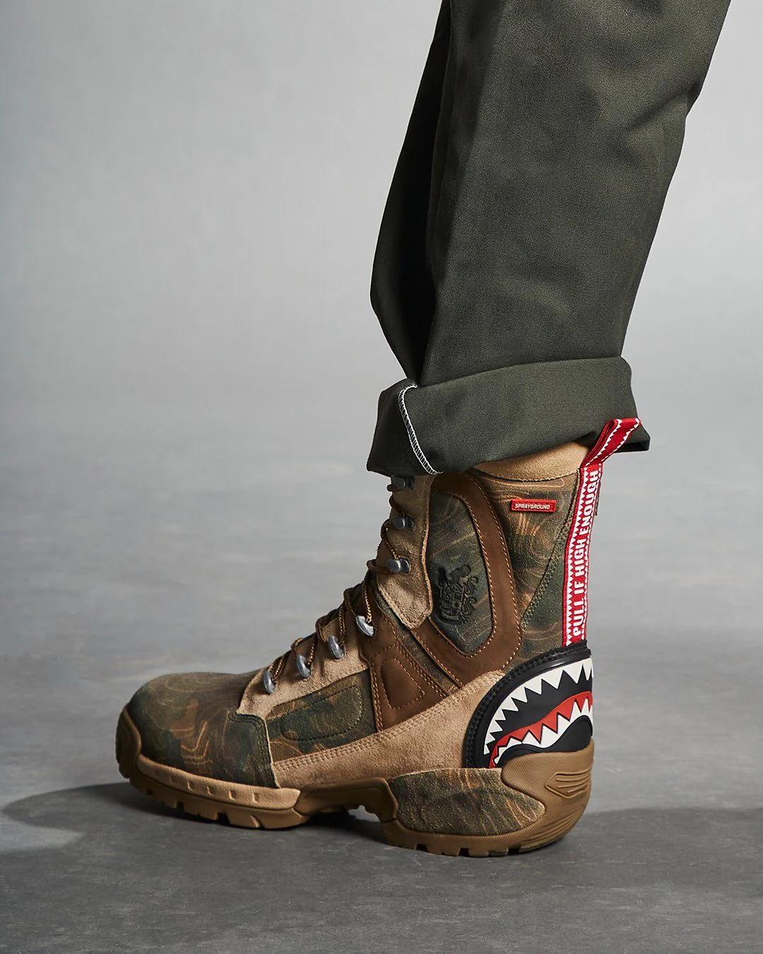 CAMO TERRAIN FUERZA COBRA PARATROOPER BOOTS - MADE IN COLOMBIA NUMBERE | Sprayground Signature