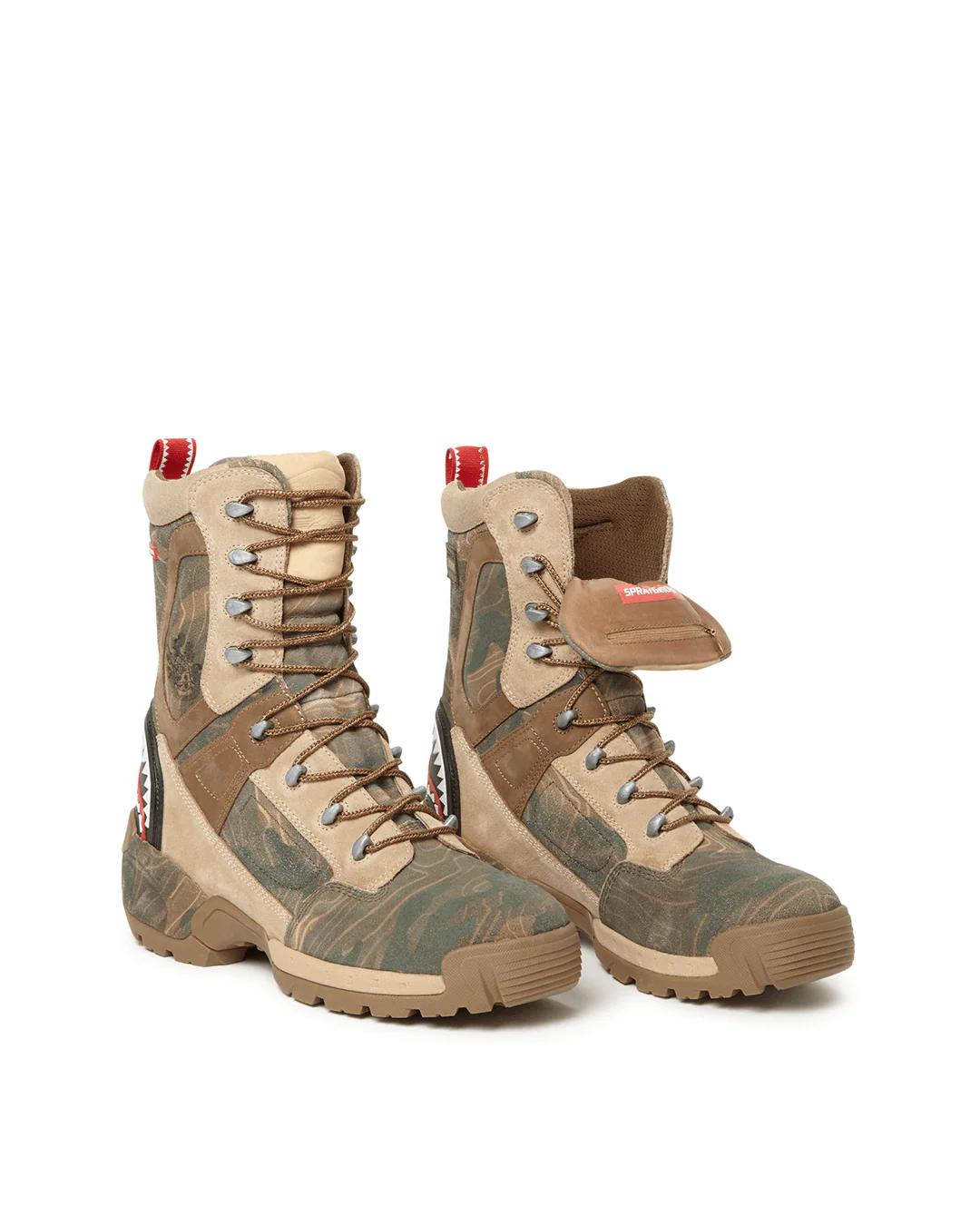 CAMO TERRAIN FUERZA COBRA PARATROOPER BOOTS - MADE IN COLOMBIA NUMBERE | Sprayground Signature