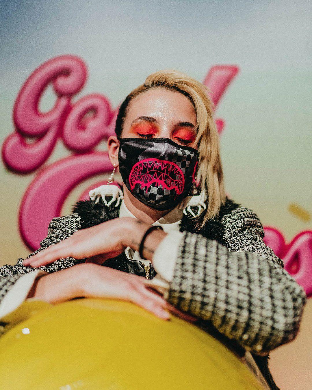 3AM PINK DRIP FACE MASK | Sprayground Featured