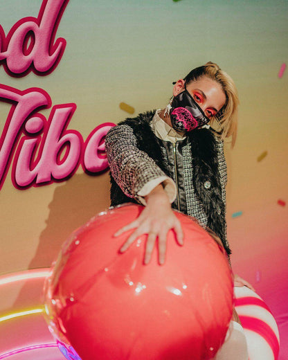 3AM PINK DRIP FACE MASK | Sprayground Featured