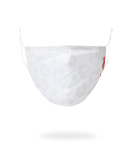 SNOW LEOPARD POLYESTER FACE MASK | Sprayground Everyday