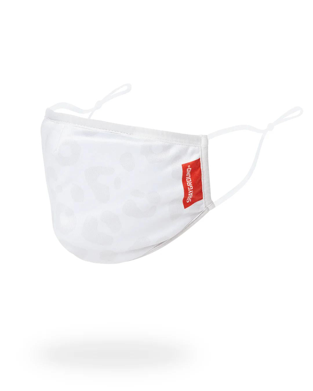 SNOW LEOPARD POLYESTER FACE MASK | Sprayground Everyday