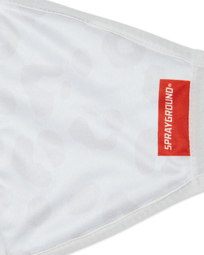SNOW LEOPARD POLYESTER FACE MASK | Sprayground Everyday
