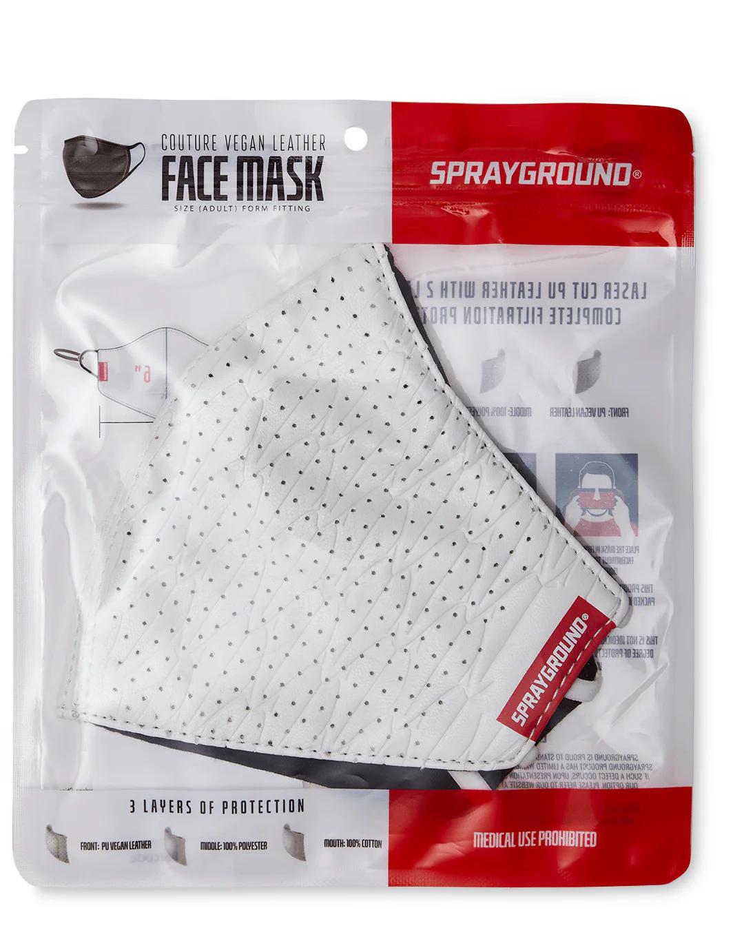 SHARKS OF THE WORLD VEGAN LEATHER FACE MASK | Sprayground New
