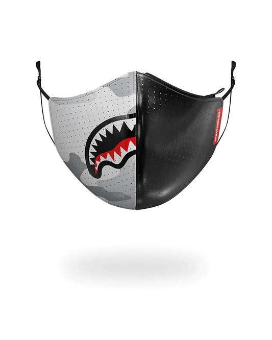 DAMAGE CONTROL STASH POCKET VEGAN LEATHER FACE MASK | Sprayground Featured