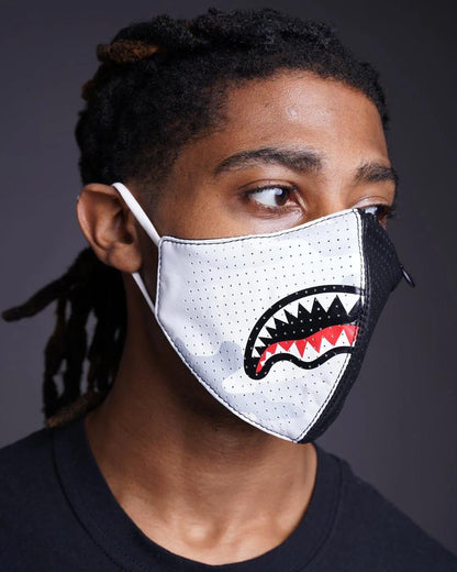 DAMAGE CONTROL STASH POCKET VEGAN LEATHER FACE MASK | Sprayground Featured