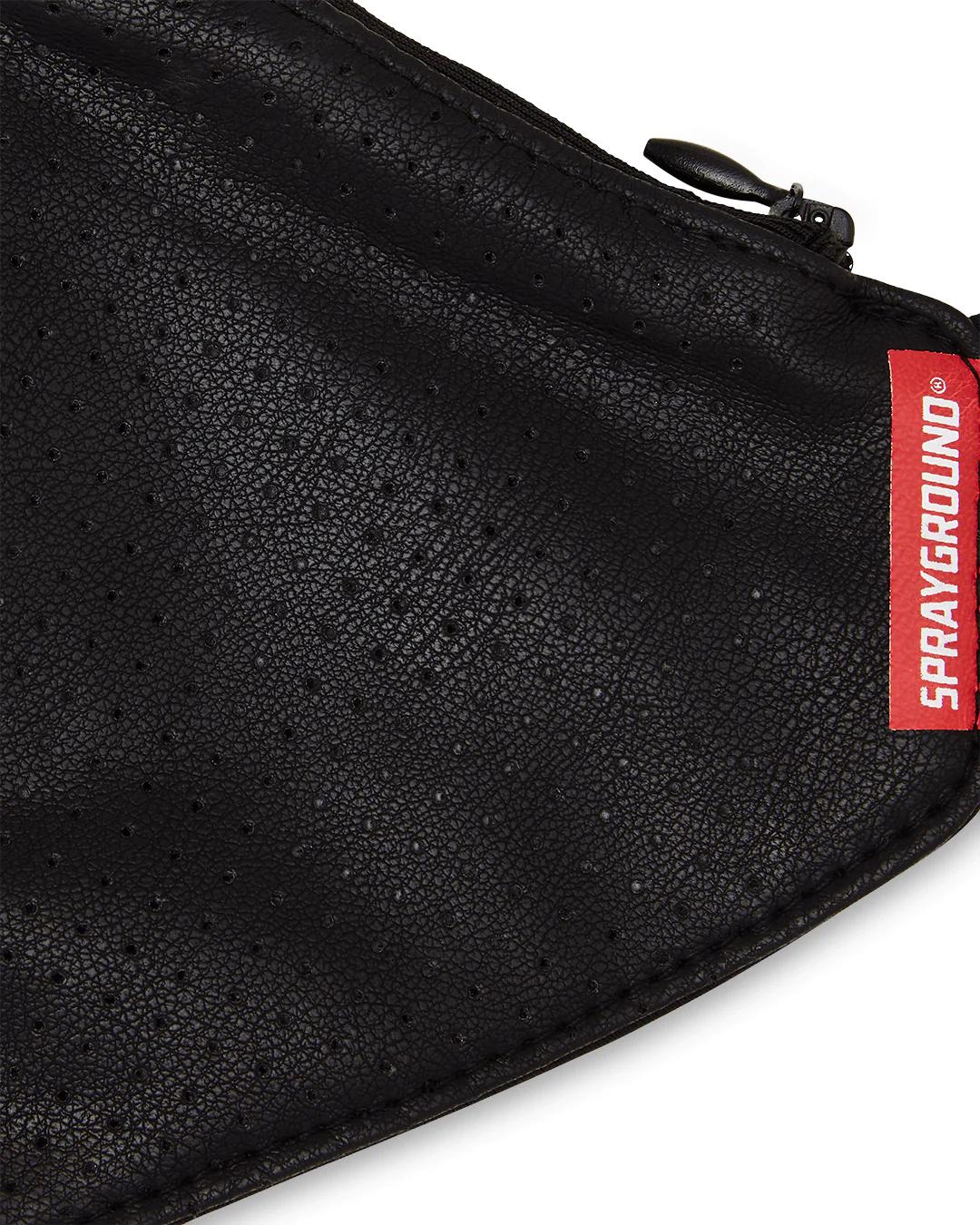 DAMAGE CONTROL STASH POCKET VEGAN LEATHER FACE MASK | Sprayground Featured