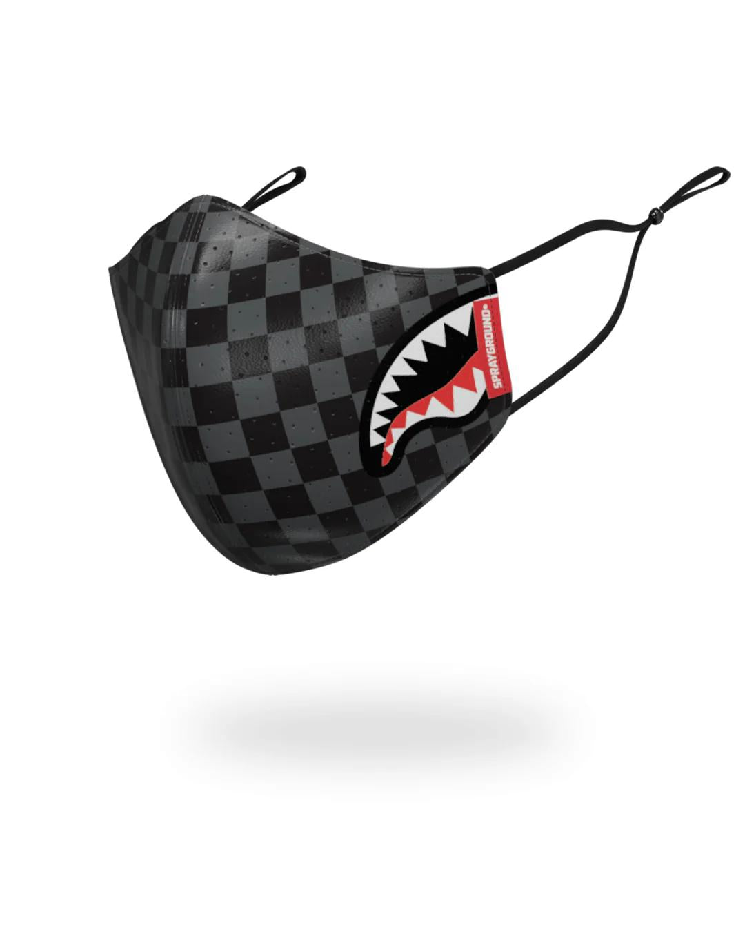 SHARKS IN PARIS (GRAY) VEGAN LEATHER FACE MASK | Sprayground Popular