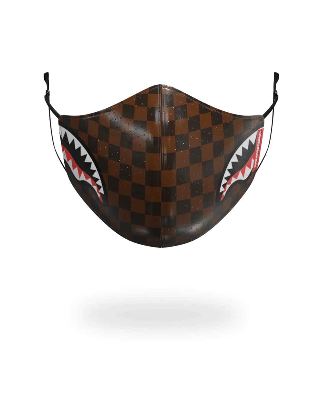 SHARKS IN PARIS VEGAN LEATHER FACE MASK | Sprayground Trending
