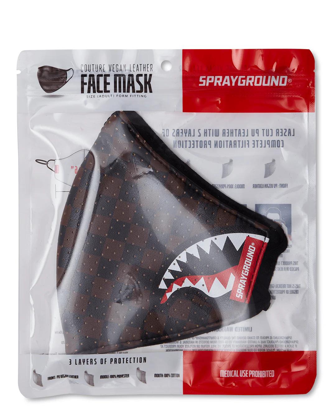 SHARKS IN PARIS VEGAN LEATHER FACE MASK | Sprayground Trending