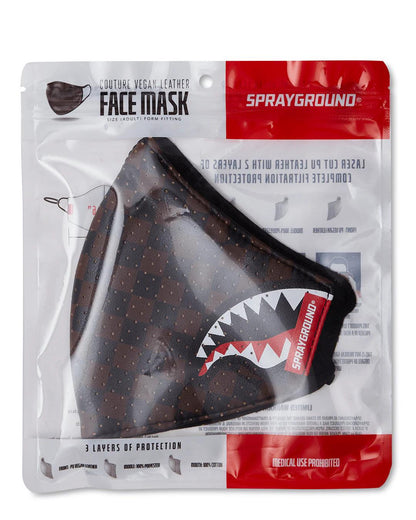 SHARKS IN PARIS VEGAN LEATHER FACE MASK | Sprayground Trending