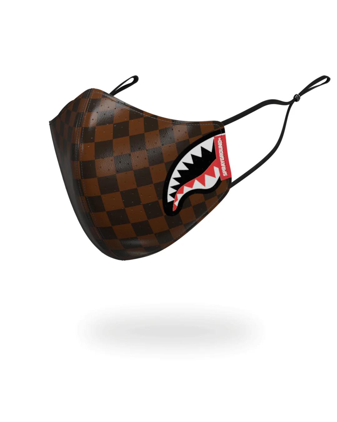 SHARKS IN PARIS VEGAN LEATHER FACE MASK | Sprayground Trending
