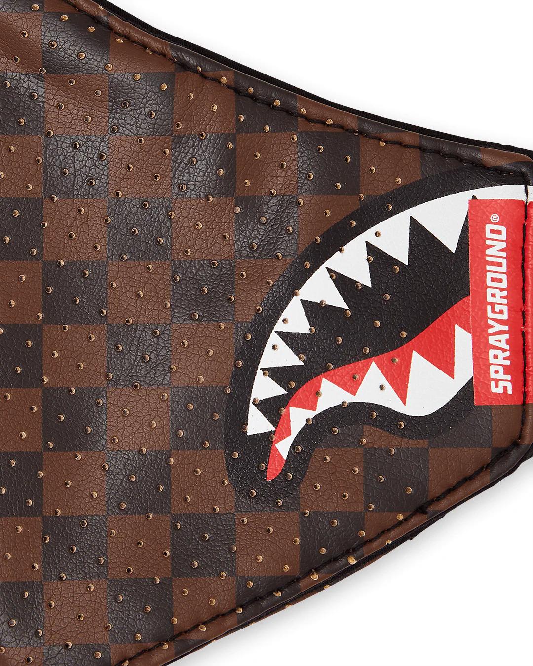 SHARKS IN PARIS VEGAN LEATHER FACE MASK | Sprayground Trending