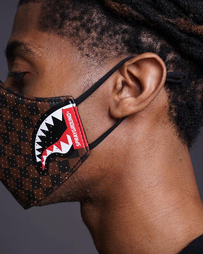 SHARKS IN PARIS VEGAN LEATHER FACE MASK | Sprayground Trending