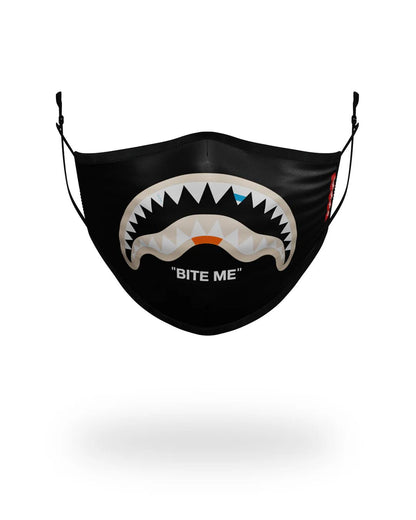BITE ME SHARK (BLK) POLYESTER FACE MASK | Sprayground Classic