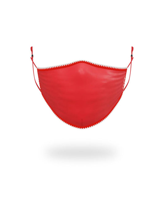 ADULT VERTICAL SHARK (RED) FORM-FITTING FACE MASK | Sprayground Everyday
