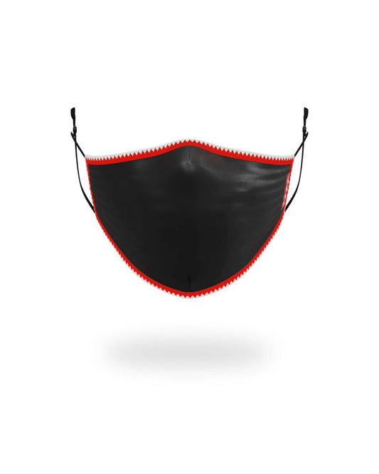 ADULT VERTICAL SHARK (BLACK) FORM-FITTING FACE MASK | Sprayground Great Value