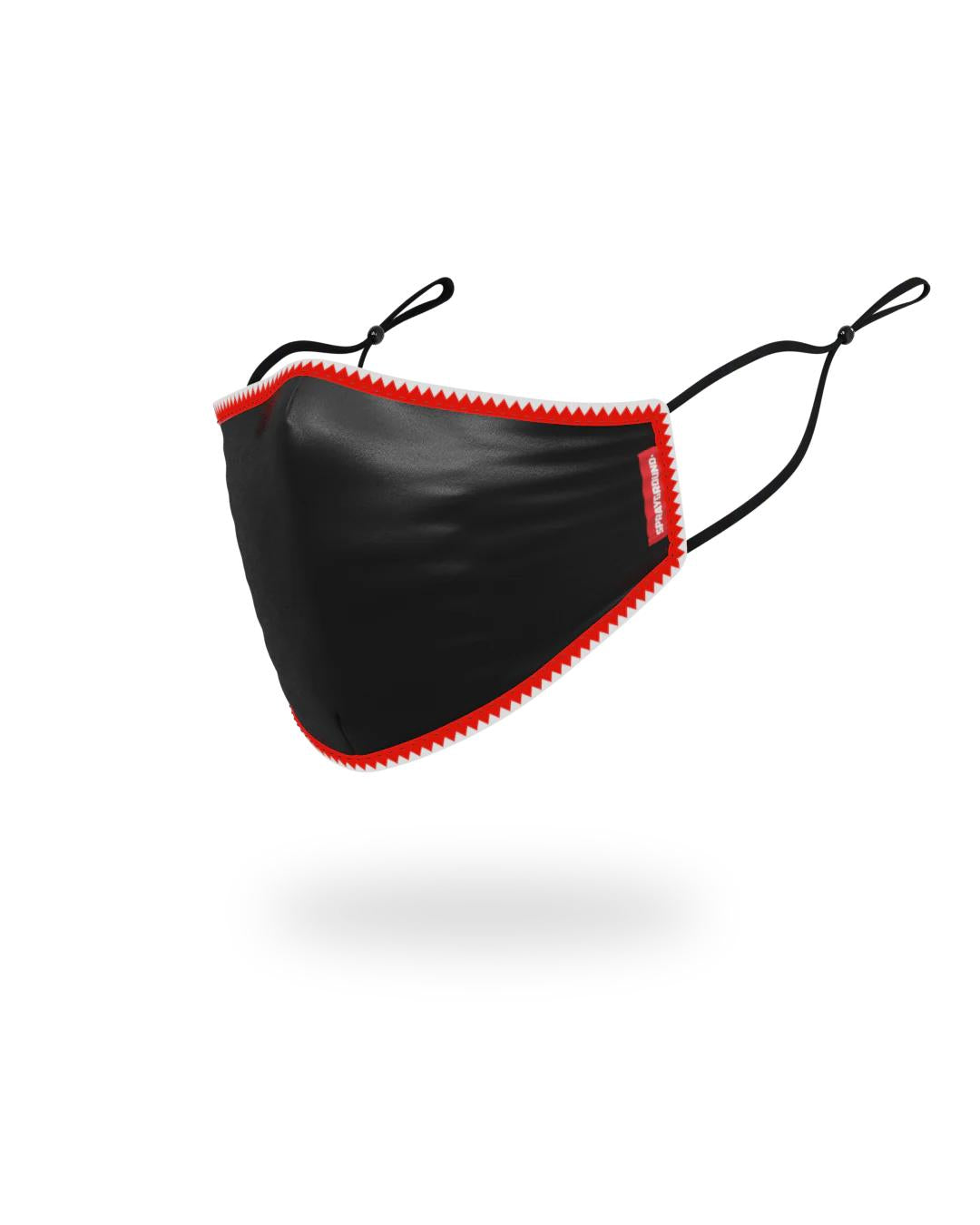 ADULT VERTICAL SHARK (BLACK) FORM-FITTING FACE MASK | Sprayground Great Value