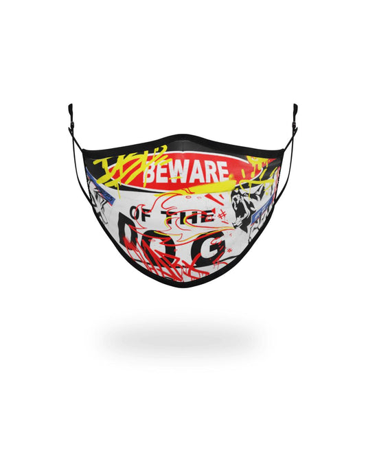 ADULT BEWARE OF THE DOG FORM-FITTING FACE MASK | Sprayground Featured