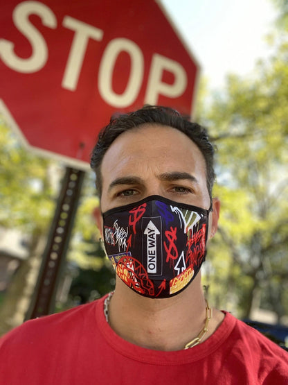 ADULT ONE WAY FORM-FITTING FACE MASK | Sprayground Popular