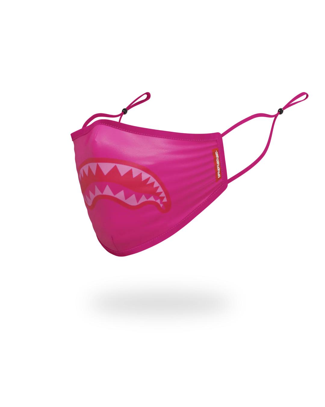 ADULT PINK SHARK FORM-FITTING FACE MASK | Sprayground Recommended