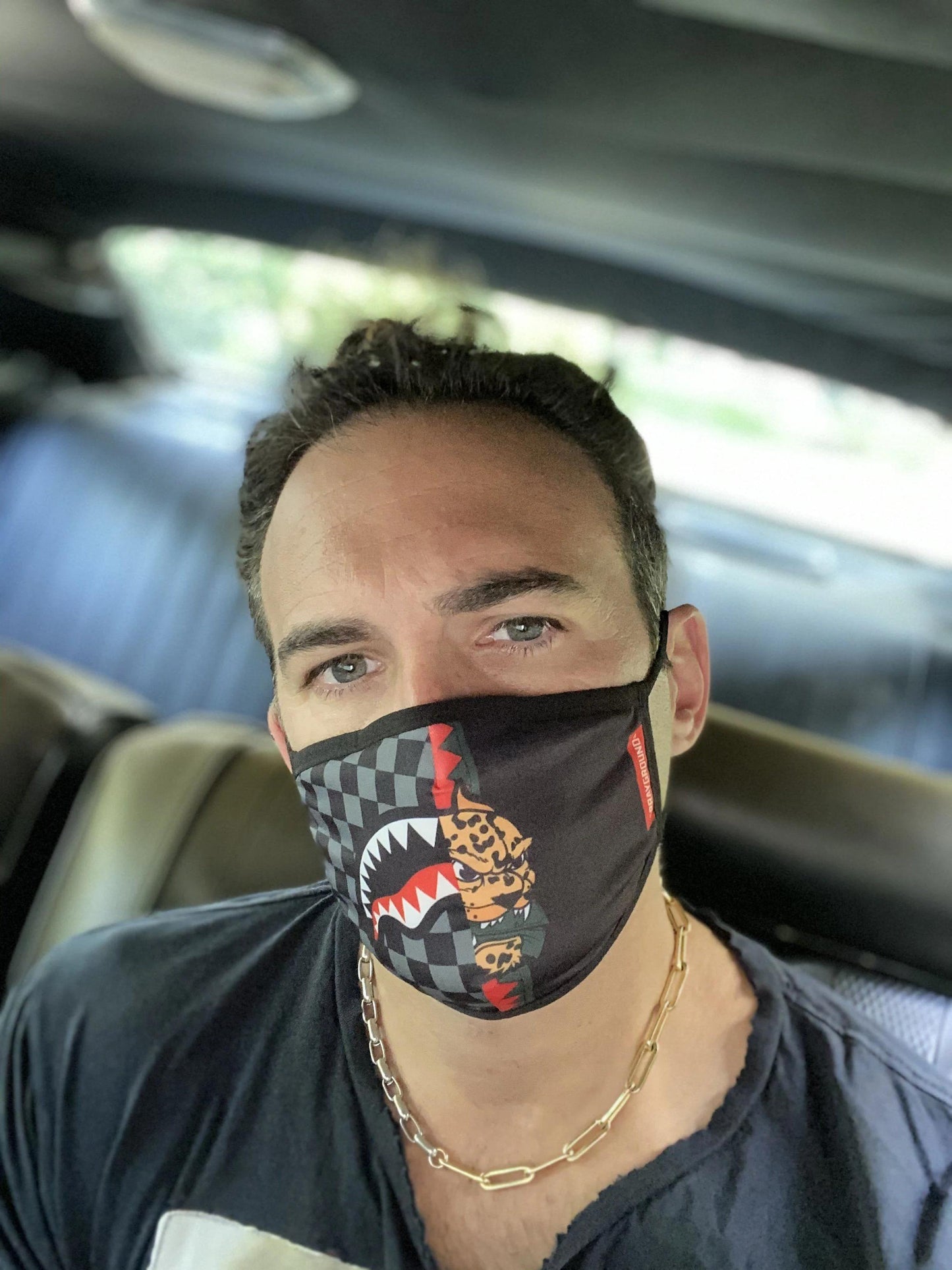 ADULT SPUCCI SPLIT FORM-FITTING FACE MASK | Sprayground Classic