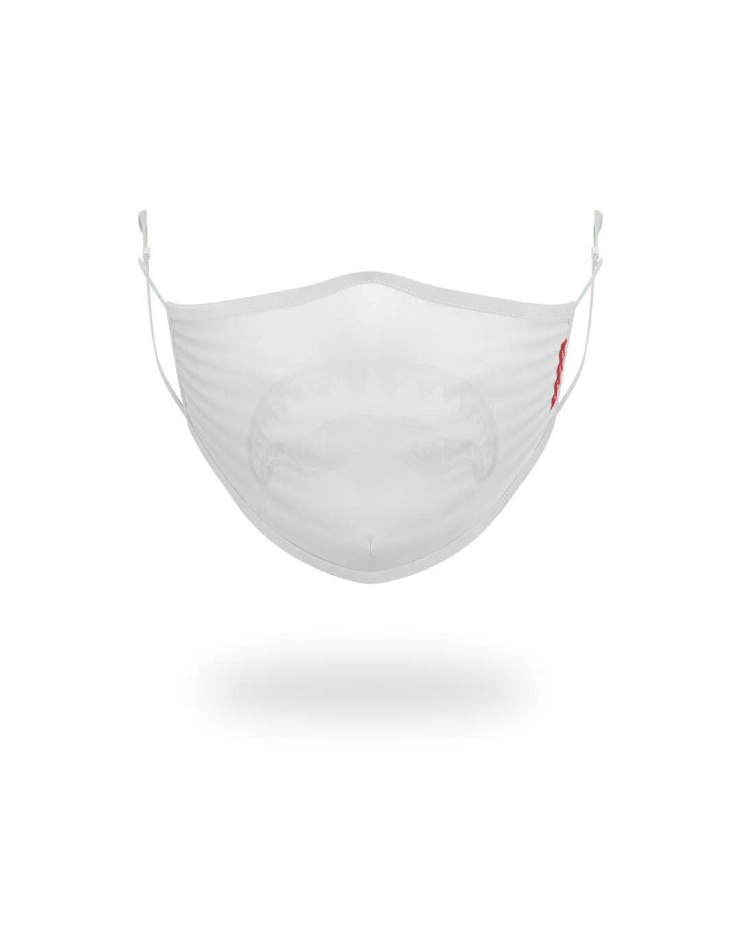 ADULT WHITE ON WHITE SHARK FORM-FITTING FACE MASK | Sprayground Essential