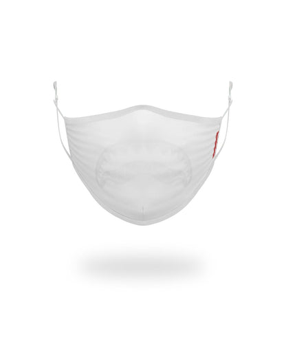 ADULT WHITE ON WHITE SHARK FORM-FITTING FACE MASK | Sprayground Essential